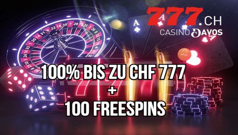 Casino777 präsentiert das exklusive Willkommensangebot 2023: 100 % Bonus bis zu Fr. 777 und 100 Freispiele