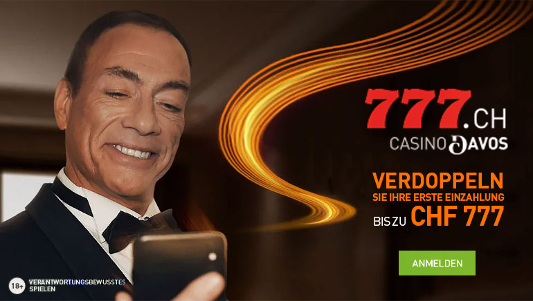 100% Willkommensbonus bei Casino777.ch