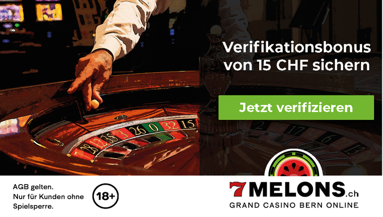 7 Melons Casino Special, 15 CHF gratis Bonus, keine Einzahlung erforderlich