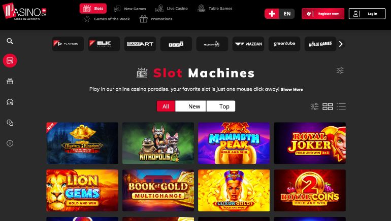 Pasino Casino Screenshot 1